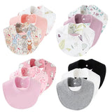 3Pcs/lot Baby Bibs Girls Boys Burp Cloth Cartoon Print Saliva Towels for Newborn Cotton Infant Bib Absorbent Toddler Accessories