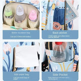 Fashion Print Nappy Backpack Bag Mummy Large Capacity Bag Mom Baby Multi-function Outdoor Travel Diaper Bags for Baby Care Stuff