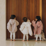 Baby Girl Jackets for 1-7Y Spring Winter Fleece Toddler Baby Warm Rabbit Hooded Coat Children Girls Long Outwear Baby Clothes