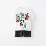 2024 Baby Summer Clothes Girls Boy From 9 Months To 7 Years Old Tshirt Children's Clothing Summer Spiderman Kids Costume Suit