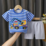Summer Baby Clothes Set Casual Baby Boy Clothing Set Kids Short Sleeve Sports Set Tshirt Shorts Infant Baby Girl Clothes suits