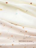Tongtai Newborn Pure Cotton Baby Swaddle 2-Piece Quilt