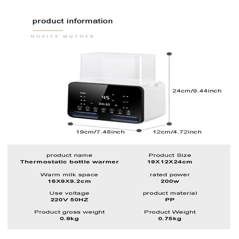 Cross-border Supply Milk Warmer Automatic Hot Milk Insulation Baby Breast Milk Thermostat Milk Bottle Sterilizer In Stock