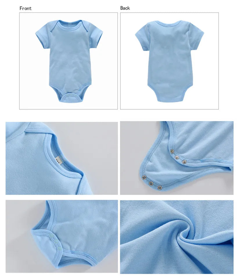 Hi Daddy Mommy Told Me That You Are Awesome Baby Bodysuit Gray Body Baby Boy Girl Romper Short Sleeve Newborn Jumpsuit Outfits