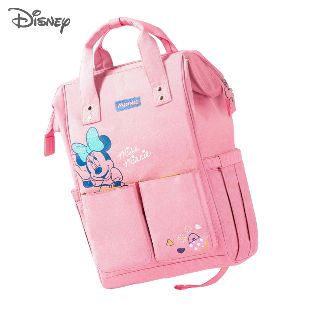 Disney Baby Diaper Backpack USB Bottle Insulation Heating Mummy Nappy Changing Bags For Baby Care Mom Stroller Oxford Handbags