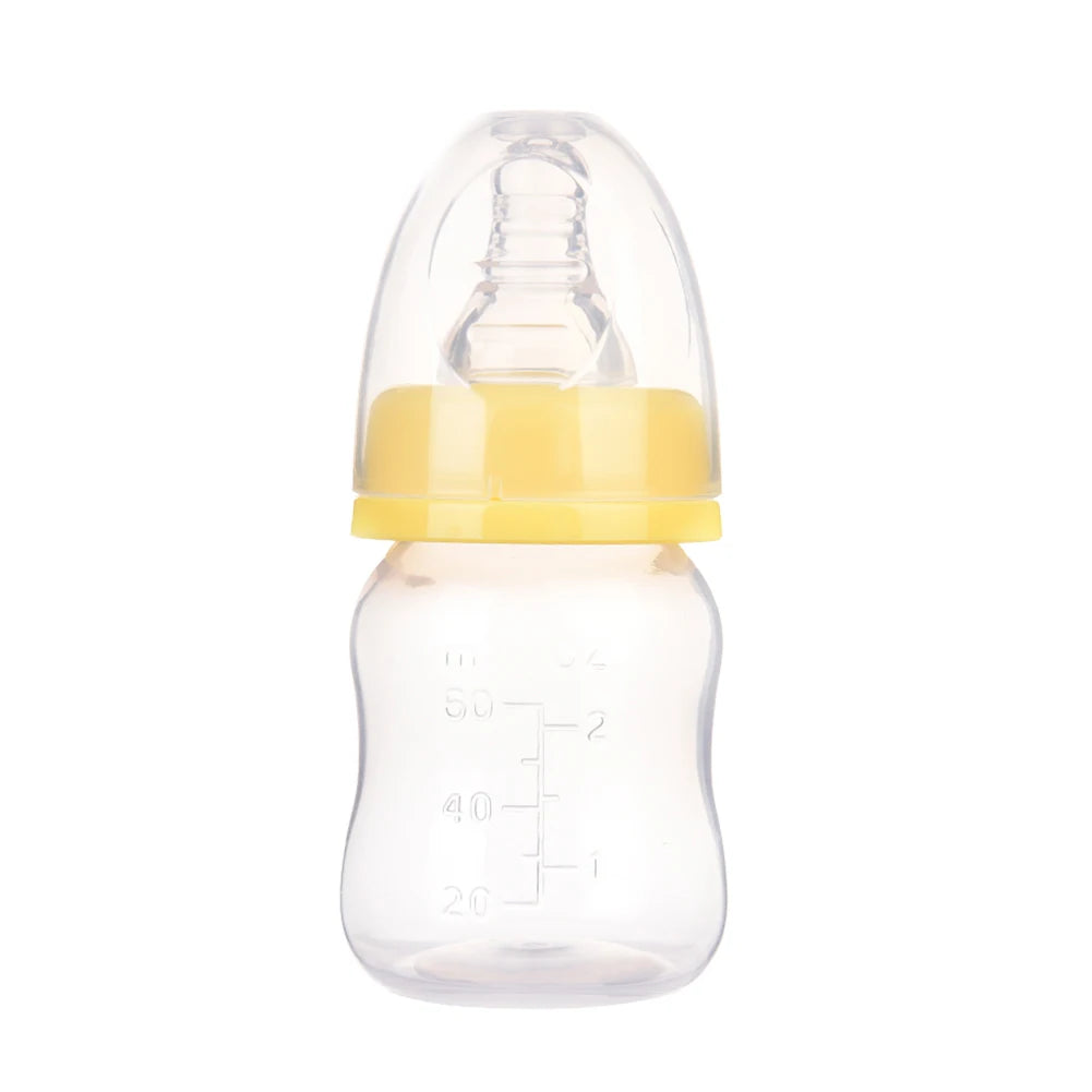 60ML Baby Newborn Mini Portable Feeding Nursing Bottle BPA Free Safe Infant Nursing Nipple Care Feeder Fruit Juice Milk Bottles