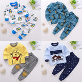 Baby Boys Girls Clothes Set Winter Cotton Baby Clothing Set Baby Pajamas Unisex Kids Autumn Long Sleeve T-shirt And Pants Suit