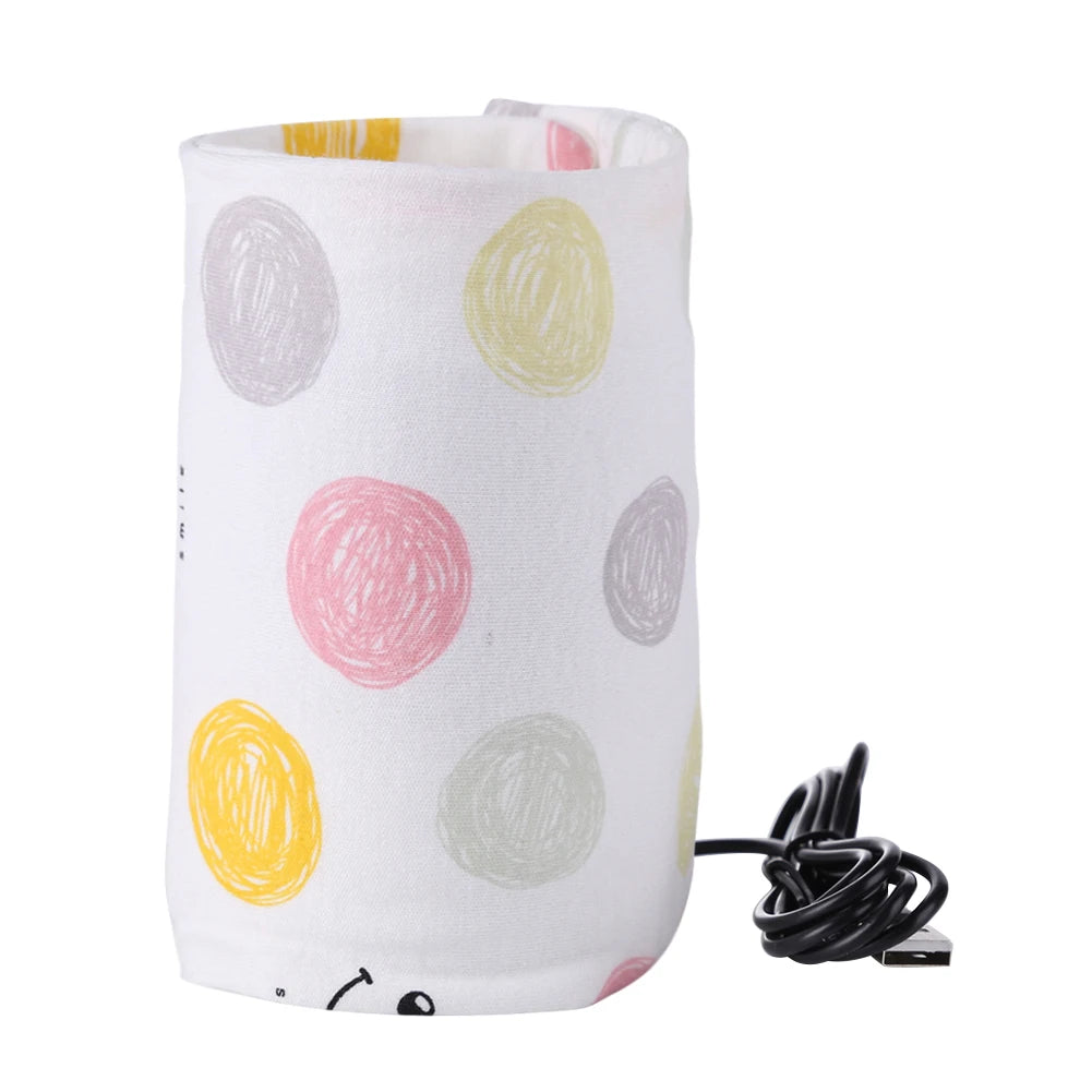 Baby Feeding Milk Bottle Warmer Insulation Bag Cotton Feeding Bottle Insulation Cover Storage Bag Thermostat