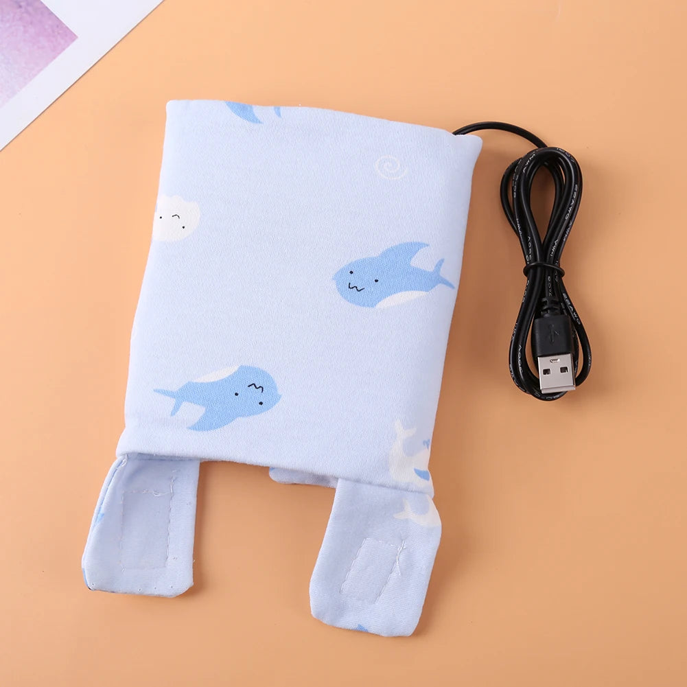 Baby Feeding Milk Bottle Warmer Insulation Bag Cotton Feeding Bottle Insulation Cover Storage Bag Thermostat