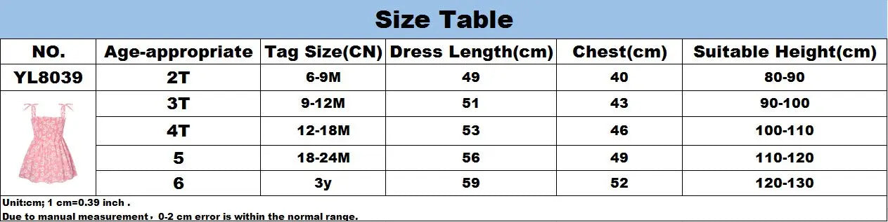 1-6 Years Kids Girls Sleeveless Flower Sundress Summer Beach Strap Princess Dress Cotton Children Clothes girls Casual Dresses