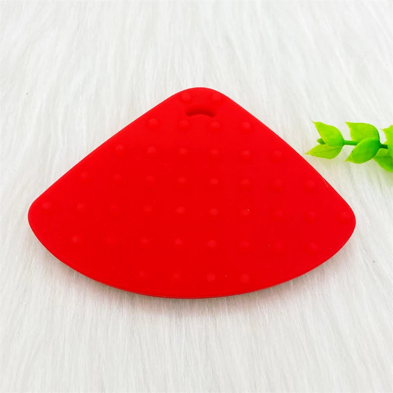 1PCS BPA Free Watermelon Shape Silicone Teether Baby Sensory Pacifier DIY Infant Necklace Pendant Teething Chewing Toy