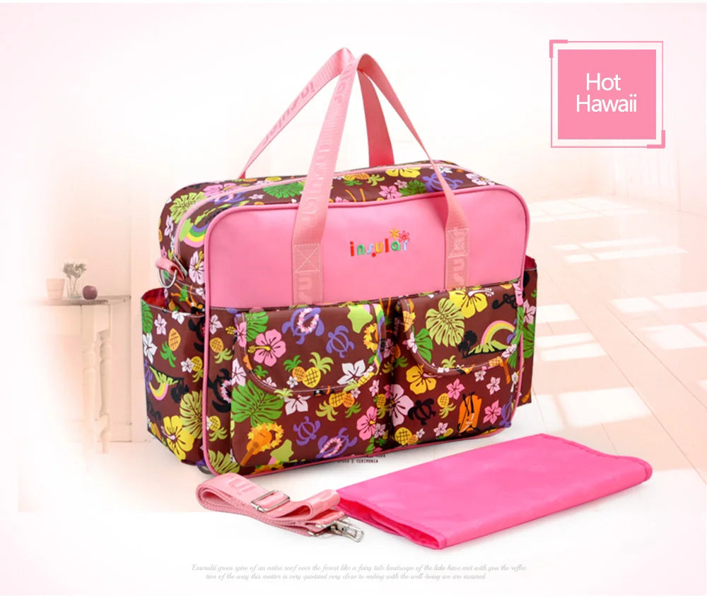 New Arrival Waterproof Nappy Bag 210D Nylon Baby Diaper Bag Multipurpose Mommy Changing Bag