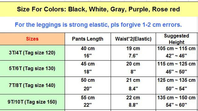 3-10years Girls Knee Length Kid Fifth Pants Candy Color Children Cropped Clothing Spring-Summer All-matches Bottoms Leggings