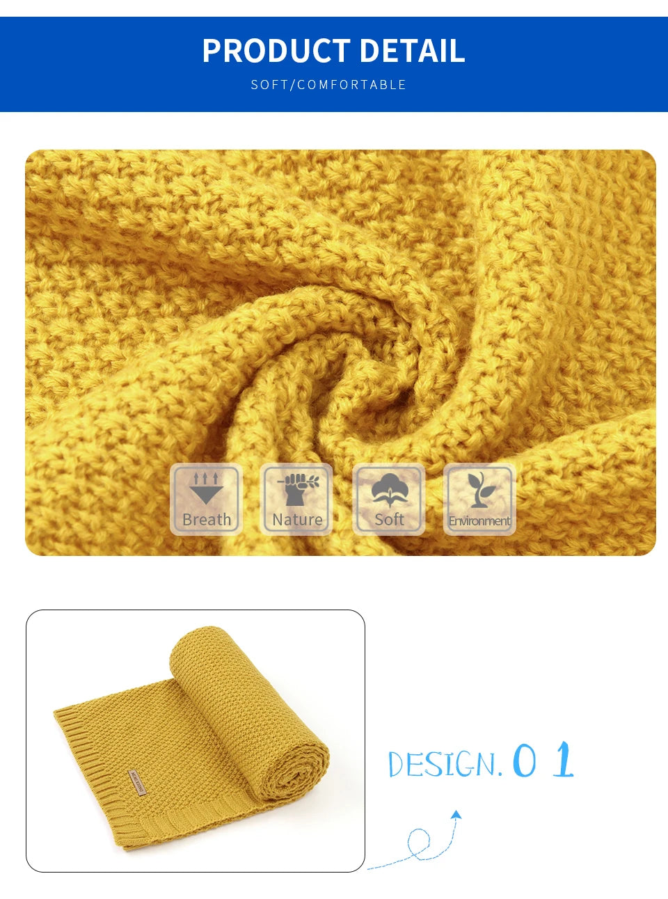 Baby Blanket Knitted Newborn Swaddle Wrap Blankets Super Soft Toddler Infant Bedding Quilt For Bed Sofa Basket Stroller Blankets