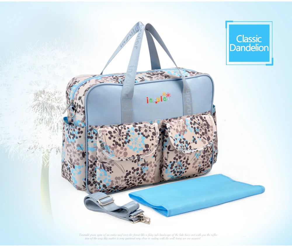 New Arrival Waterproof Nappy Bag 210D Nylon Baby Diaper Bag Multipurpose Mommy Changing Bag