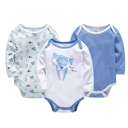 3/6 pcs a set Kavkas Fashion Baby Boys Clothes Set  Cotton Soft Long Sleeve Autumn Boy Girls Bodysuit Newborn Toddler Body bebe