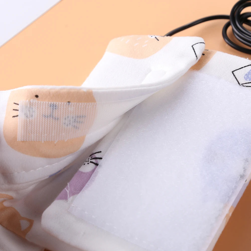 Baby Feeding Milk Bottle Warmer Insulation Bag Cotton Feeding Bottle Insulation Cover Storage Bag Thermostat