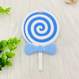 1pcs BPA Free Silicone Candy Lollipop Teether DIY newborn Toddler Baby Pacifier Chewing Sensory Toy