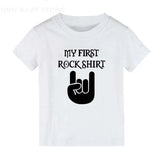 Born To Rock Kids T-Shirt Boys Girls Unisex Baby Clothes Cool Fashion Style Tops Children Summer Short Sleeve Graphic Tee Shirt