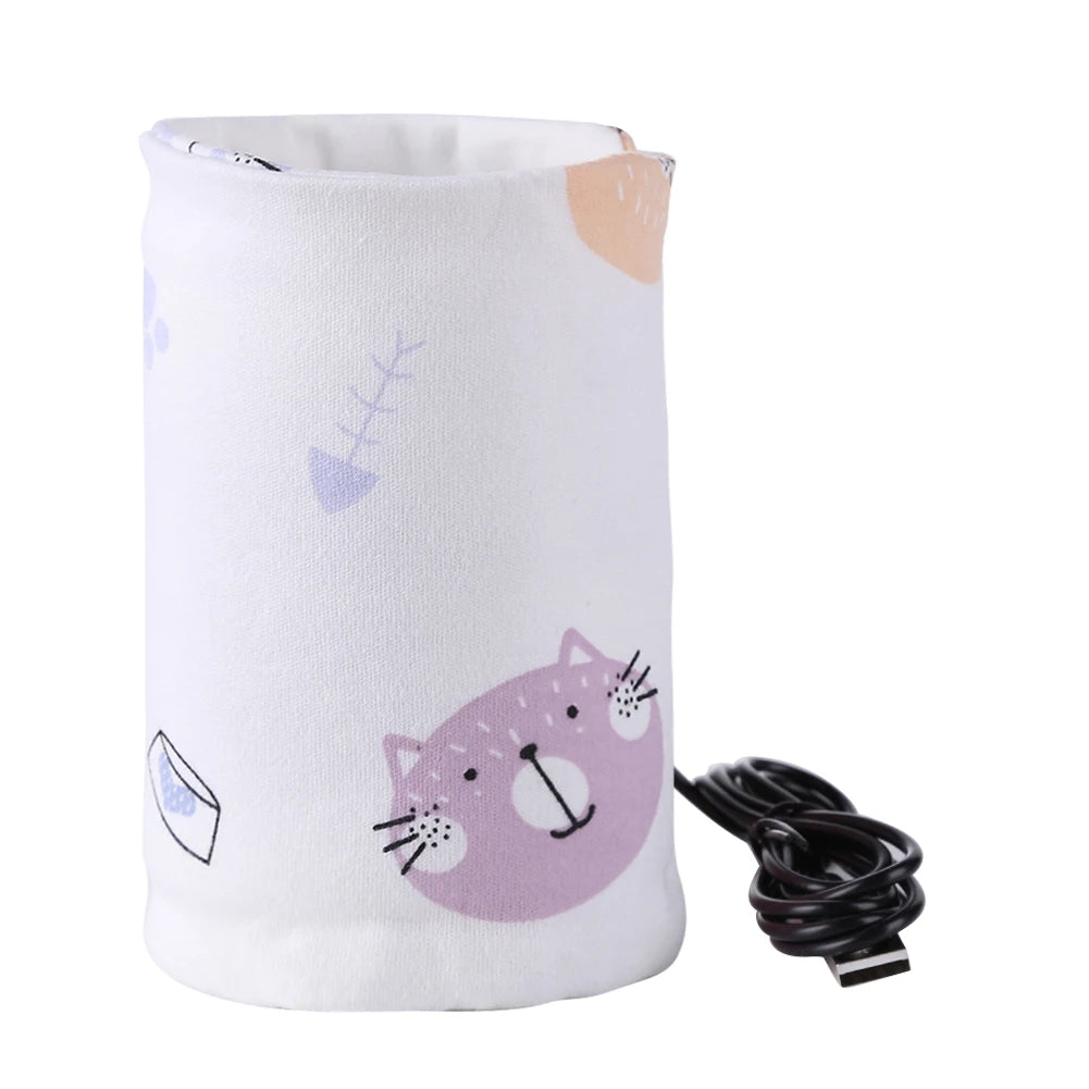 Baby Feeding Milk Bottle Warmer Insulation Bag Cotton Feeding Bottle Insulation Cover Storage Bag Thermostat