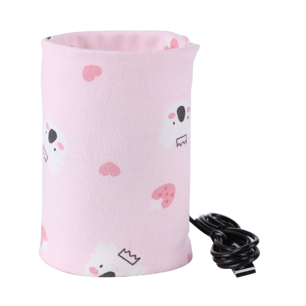 Baby Feeding Milk Bottle Warmer Insulation Bag Cotton Feeding Bottle Insulation Cover Storage Bag Thermostat