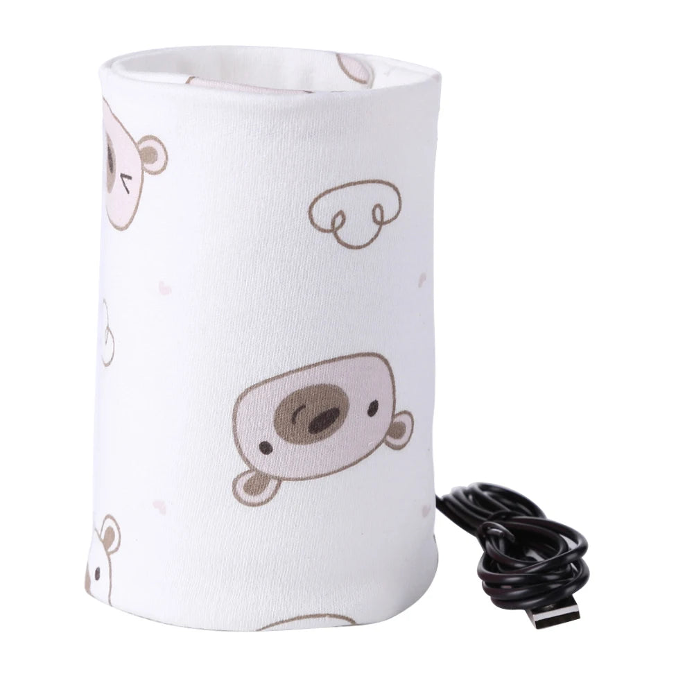 Baby Feeding Milk Bottle Warmer Insulation Bag Cotton Feeding Bottle Insulation Cover Storage Bag Thermostat