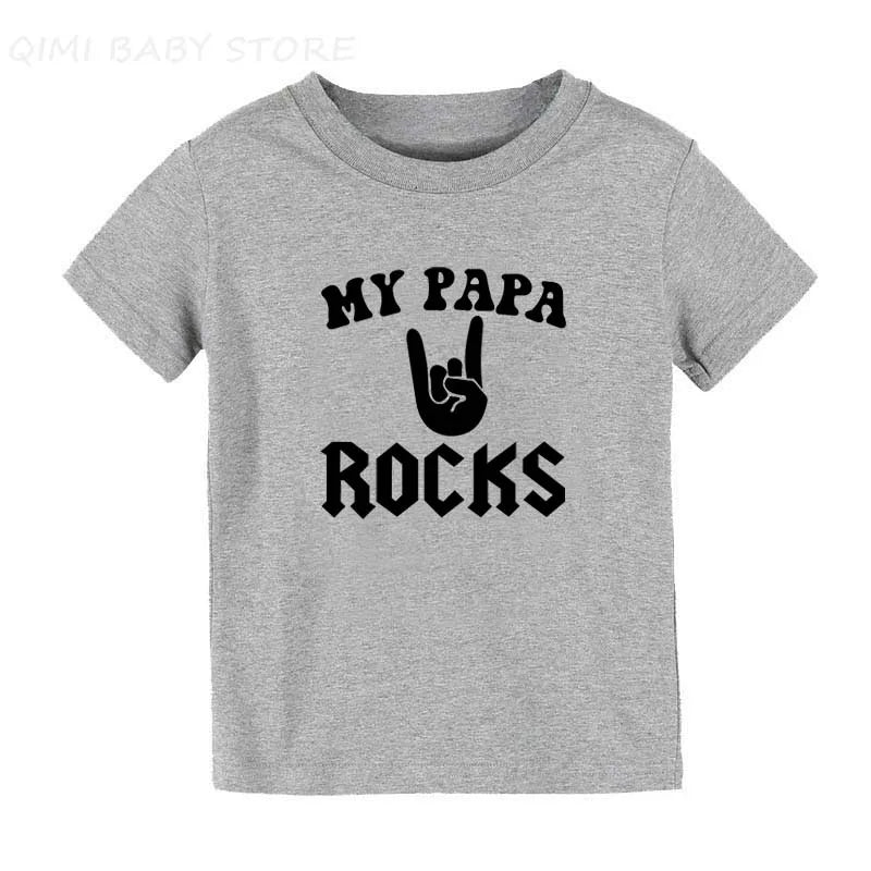 Born To Rock Kids T-Shirt Boys Girls Unisex Baby Clothes Cool Fashion Style Tops Children Summer Short Sleeve Graphic Tee Shirt