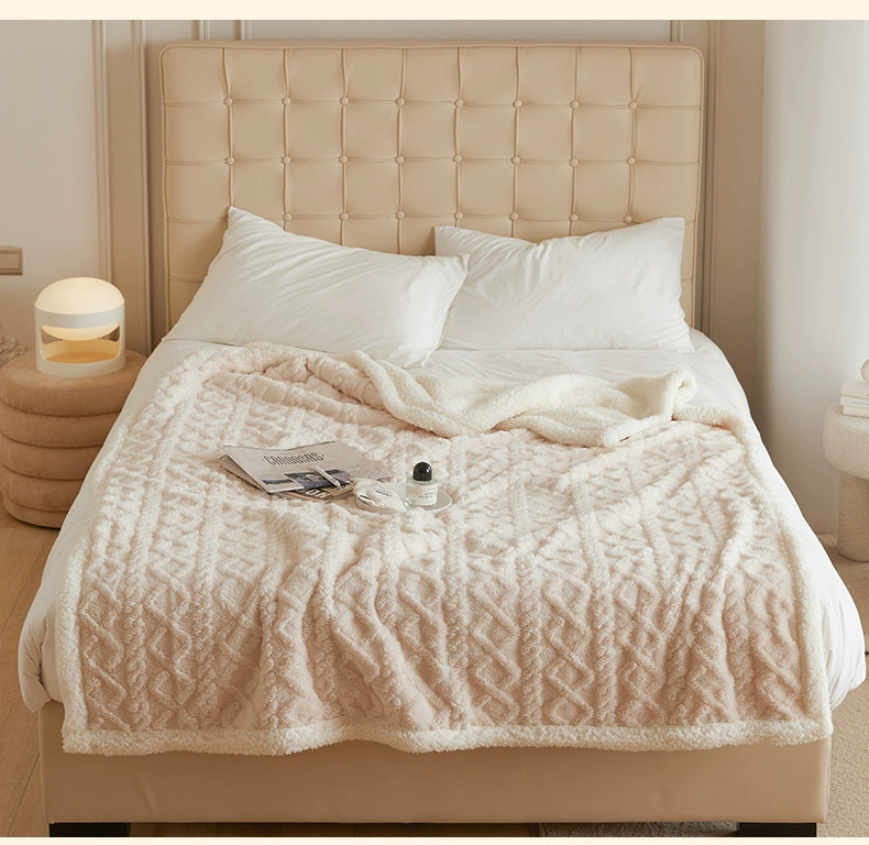 Winter Taffon Thickened Air Conditioning Bed Blanket