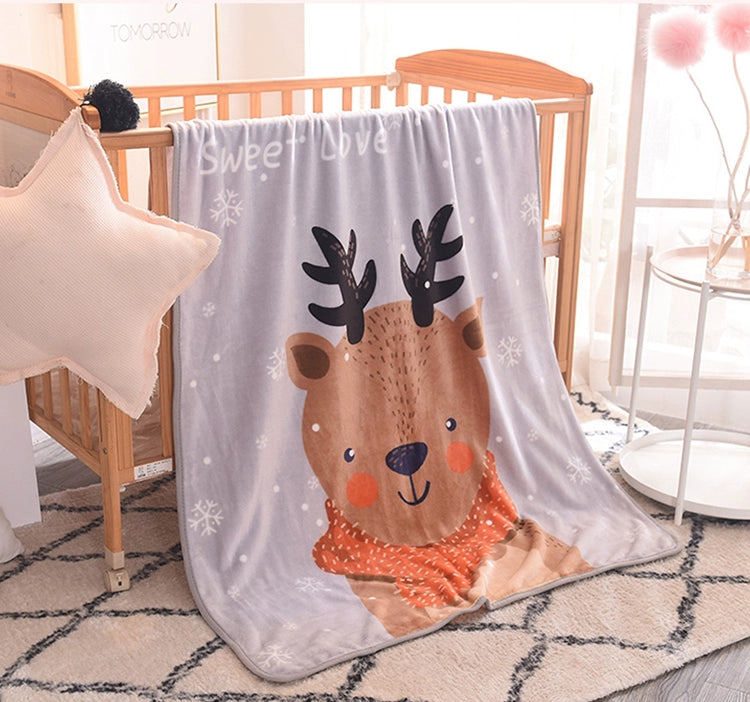 Cashmere Double Layer Thickened Kindergarten Primary School Student Blanket