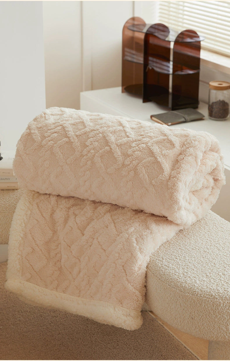 Winter Taffon Thickened Air Conditioning Bed Blanket