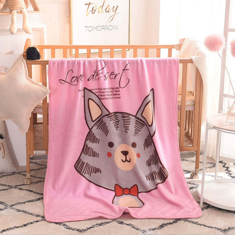 Cashmere Double Layer Thickened Kindergarten Primary School Student Blanket