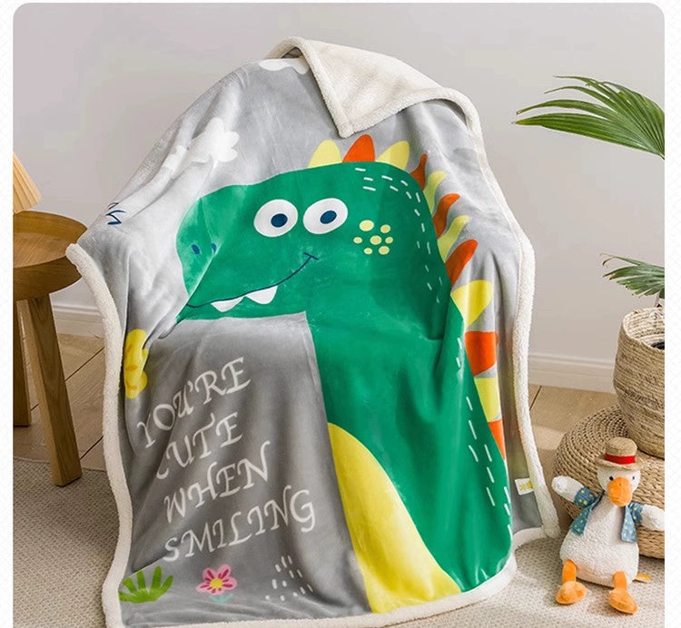 Cashmere Double Layer Thickened Kindergarten Primary School Student Blanket