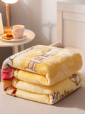 Small Quilt Double-Layer Autumn and Winter Coral Fleece Babies' Woolen Blanket