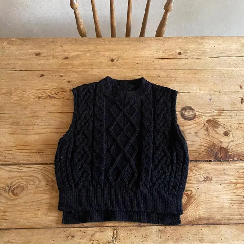 Baby Girl Knitwear Sleeveless Sweaters Autumn Boys Cotton Vest Coat Solid Tops Knit Waistcoat Toddler Pullover Outerwear 0-3Y