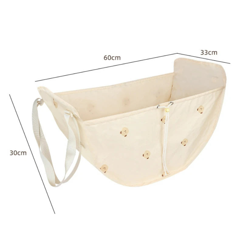 Portable Mommy Bag  Large Capacity Hanging Car Seat Back Storage Bag Stroller Baby Items Organizer String Travel Bag for Mom