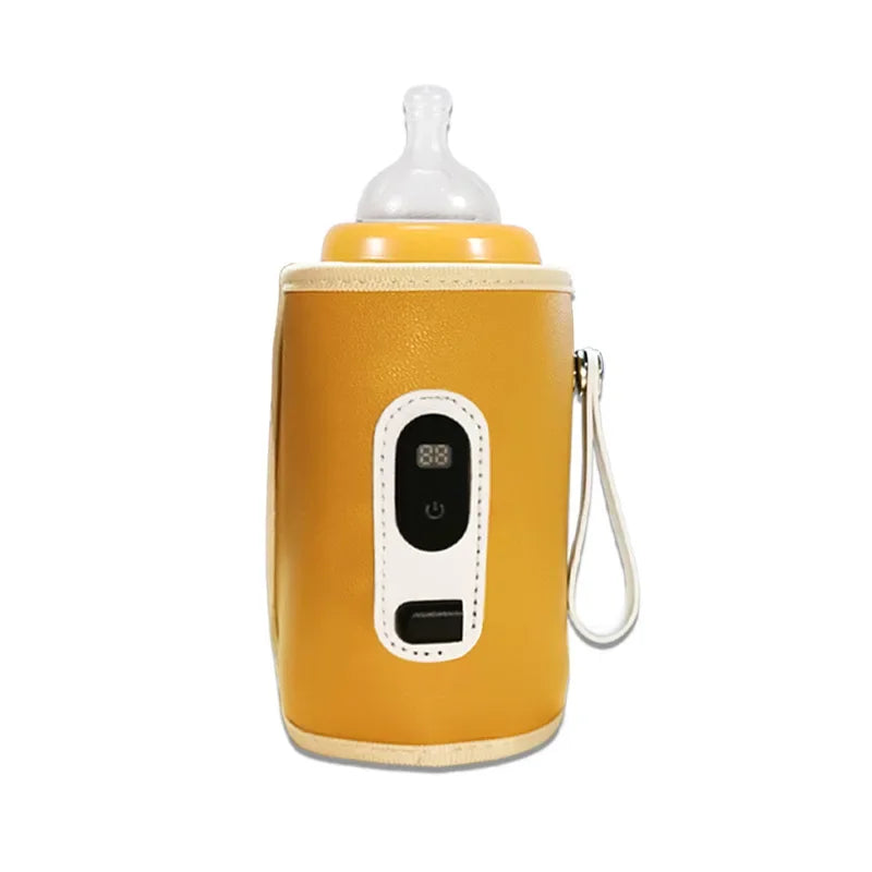 USB Baby Milk Bottle Thermal Bag Universal Digital Display Nursing Bottle Heater Portable Baby Milk Heat Keeper for Traveling