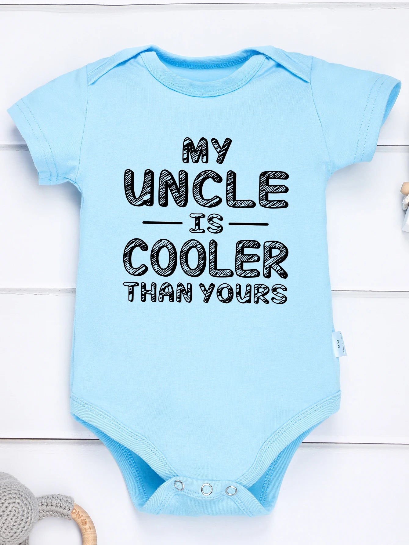 Toddler Jumpsuit MY UNCLE IS COOLER THE YOU Kawaii Baby Girl Boy Clothes Summer Cotton Onesie Summer Loose Breathable