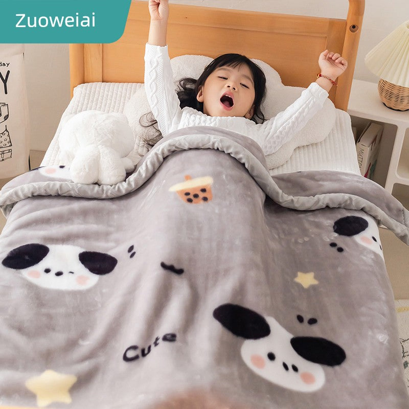 Raschel Winter Kindergarten Student Duvet Small Blanket