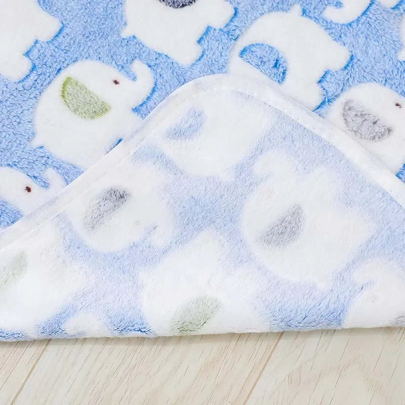 Cartoon Baby Blanket Cute Elephant Baby Products Newborn Elephant Air Conditioning Quilt Infant Bedding Swaddle Wrap Blanket