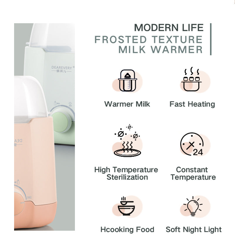 Warm Milk Disinfector 2-in-1 Constant Temperature Multifunctional Warm Milk Device Automatic Heating and Thawing Steam Type