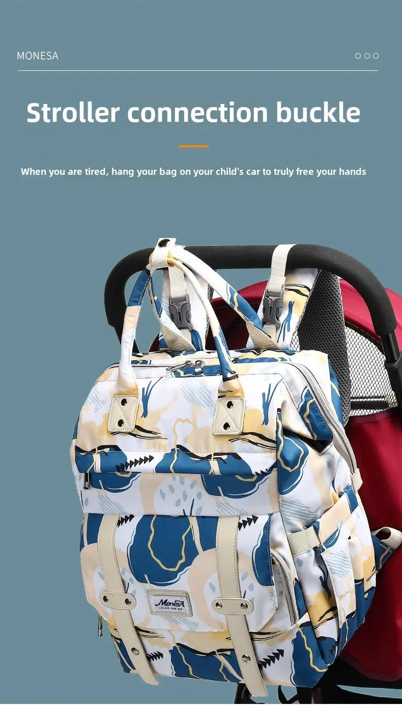 Large Capacity Baby Diaper Bag Waterproof Portable Backpack Outdoor Travel Mother and Pregnant Woman Bag