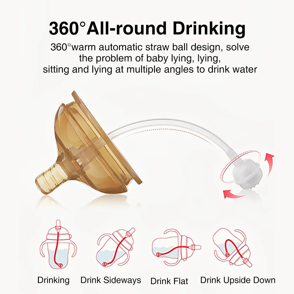 150ML/250ML Portable Baby Bottle Slicone Feeding Bottle With Handle Baby drop-resistant Bottles Newborn Bottle BPA Free