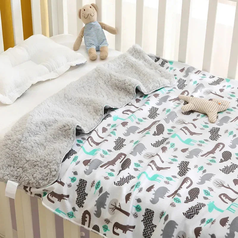 Baby Blankets New Double Layer Super soft Fleece Infant Bebe Swaddle Envelope Wrap For Newborn Baby Boys Girls Bedding Blanket