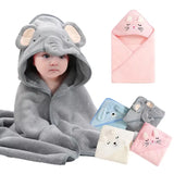 Cartoon Baby Bath Towels Soft Newborn Hooded Towel Blanket Cute Toddler Bathrobe Warm Sleeping Swaddle Wrap for Boys Girls