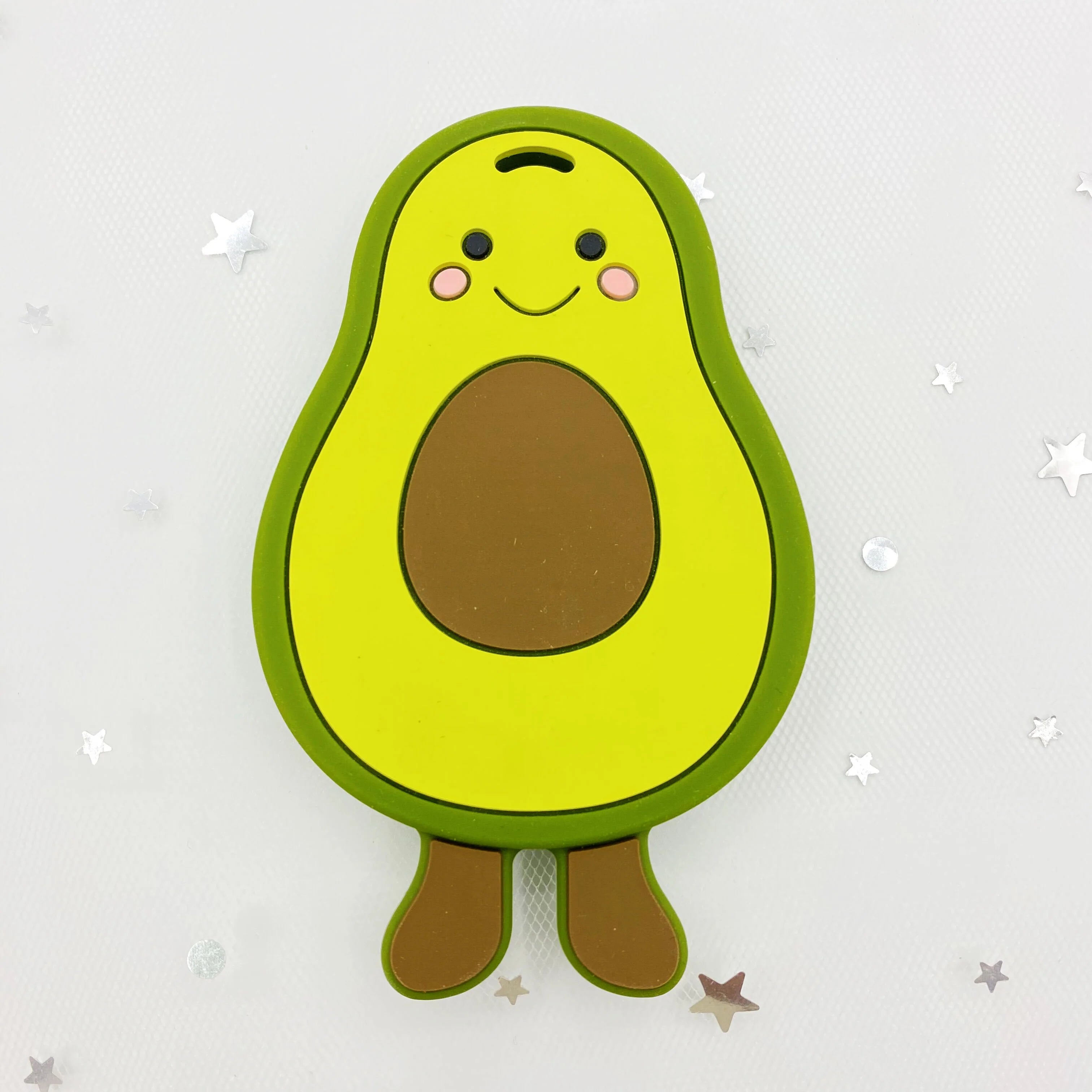 1pc BPA Free Cartoon Animals  Silicone Baby Teether Rodent Avocado Strawberry  Cactus DIY Accessories baby teething Necklace Toy