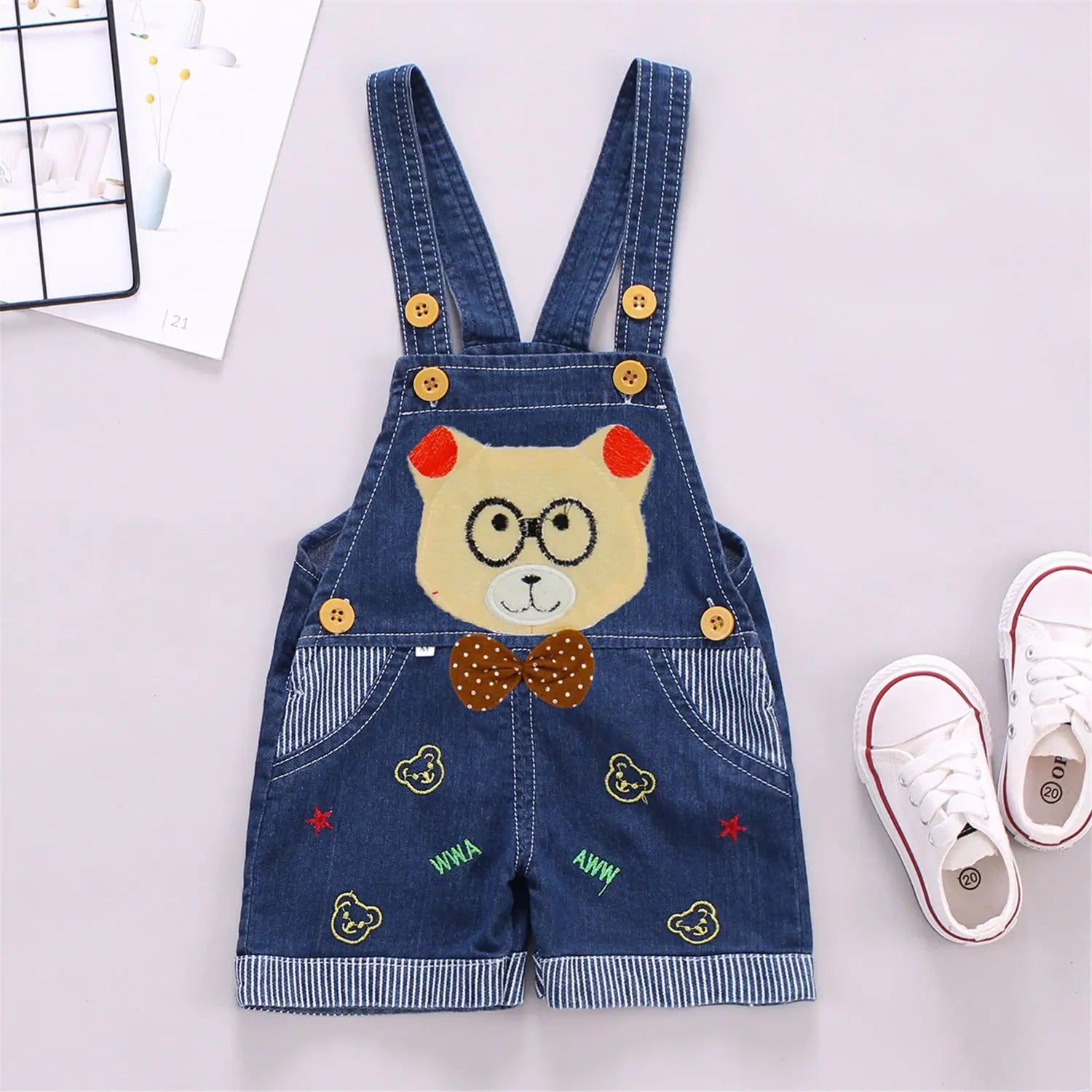 Baby jeans, ages 0-2, jumpsuit, shoulder strap, jumpsuit shorts, denim shorts, suspender pants, shoulder strap shorts