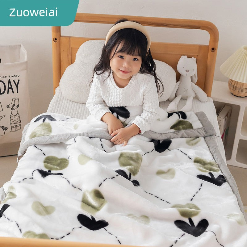 Raschel Winter Kindergarten Student Duvet Small Blanket