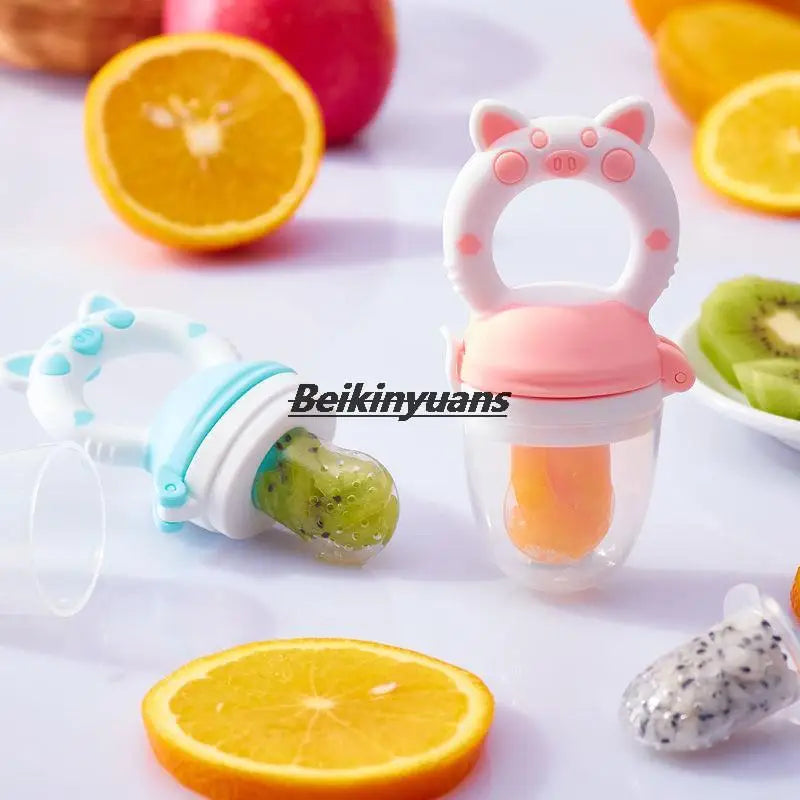 Baby Nipple bottle bite teeth toddler fruits vegetables bag tools baby nipple pacifier buckle enjoyed artifact newborn pacifier