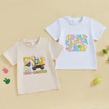 Citgeett Summer Easter Kids Boys Girls T-Shirts Short Sleeve Cartoon Print Tops T-Shirts Clothes