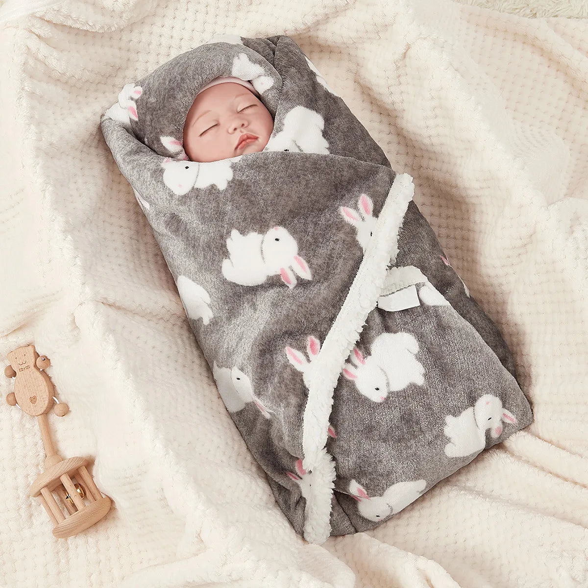 Ultra Soft Warm Cozy  Fleece Toddler,Fluffy Infant or Newborn Receiving Blanket for Crib,Cute Warm Baby Blanket